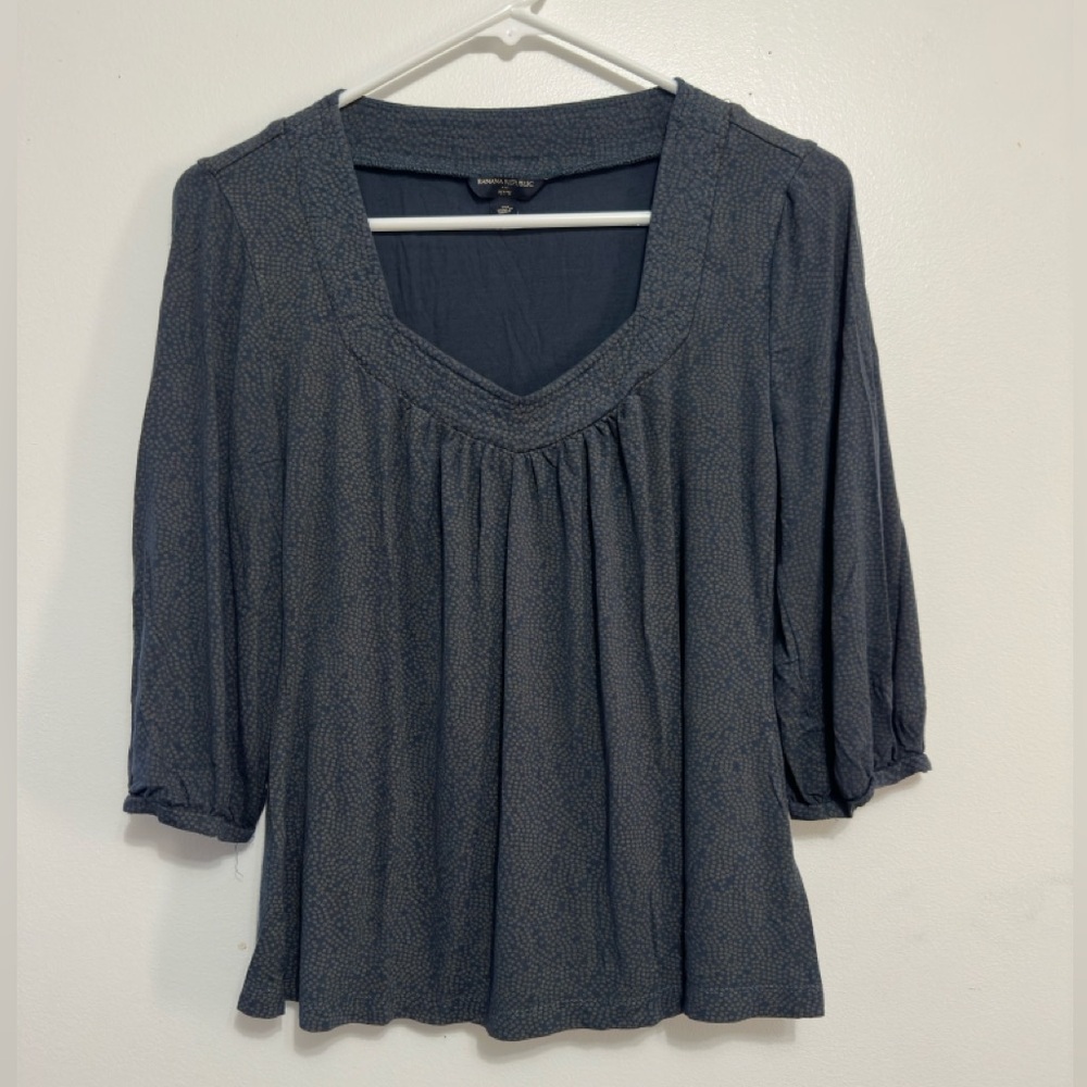 Banana Republic Charcoal Blouse
